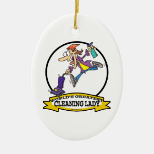 LADY II VROUWEN CARTOON KERAMISCH ORNAMENT