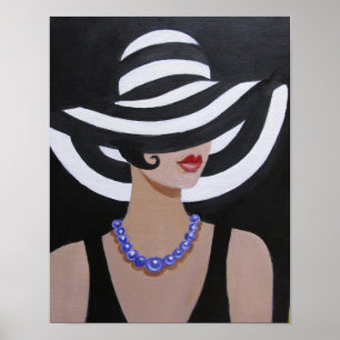LADY IN A AFBEELDING PET, POSTER