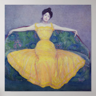 Lady in a Yellow Dress, 1899. Poster