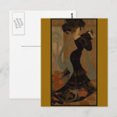 Lady in Black Briefkaart (Voorkant / Achterkant)