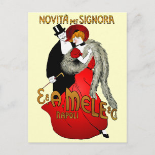 Lady in Red Briefkaart