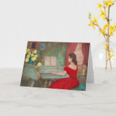 Lady in Red Kaart (Gele Bloem)