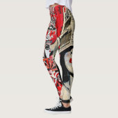 Lady in Red Lipstick Mur Graffiti Leggings (Gauche)
