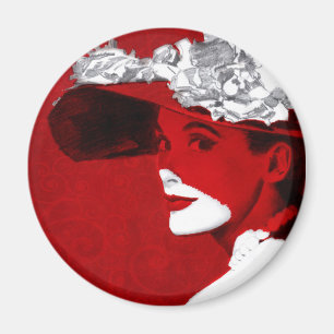 Lady In Red Magneet