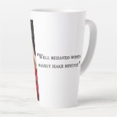 Lady in Red mok, Virginia Roos Collectie Latte Mok (Rechterhoek)