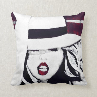 Lady in Red Pillow Kussen