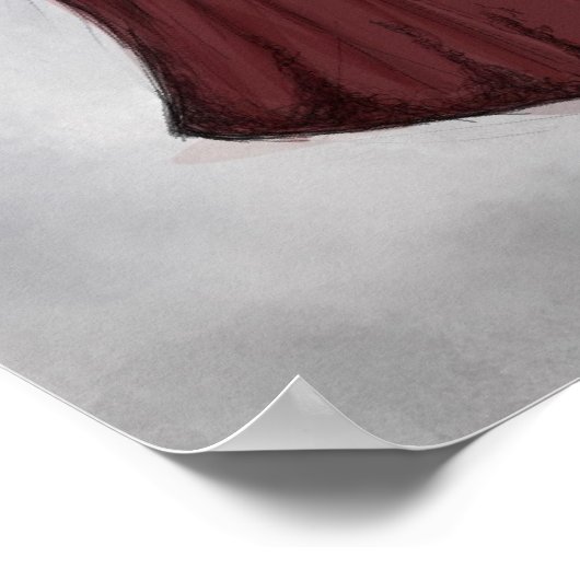 Lady in Red Poster (Hoek)