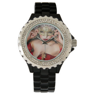 Lady in Red, Virginia Roos Collectie Horloge