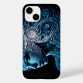 Lady in Spirals of Light Digital Case-Mate iPhone Case (Achterkant)