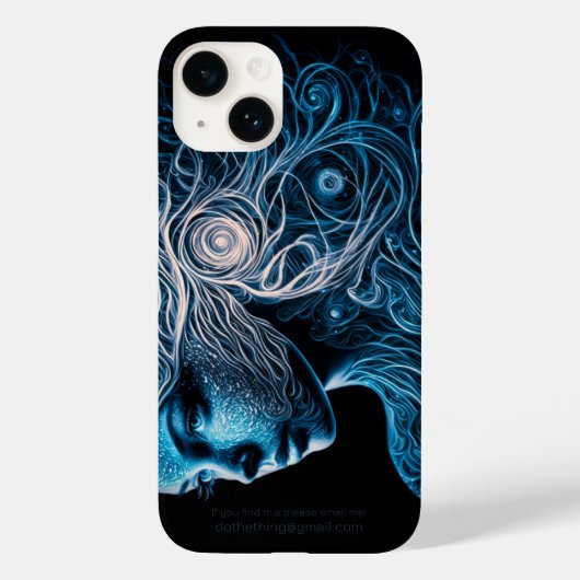 Lady in Spirals of Light Digital Case-Mate iPhone Case (Achterkant)