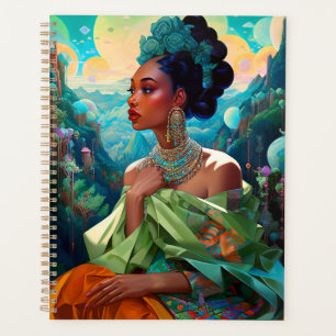 Lady In Surreal World Art Africain Américain