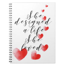 Lady inspirerend notebook