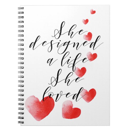 Lady inspirerend notebook notitieboek (Voorkant)