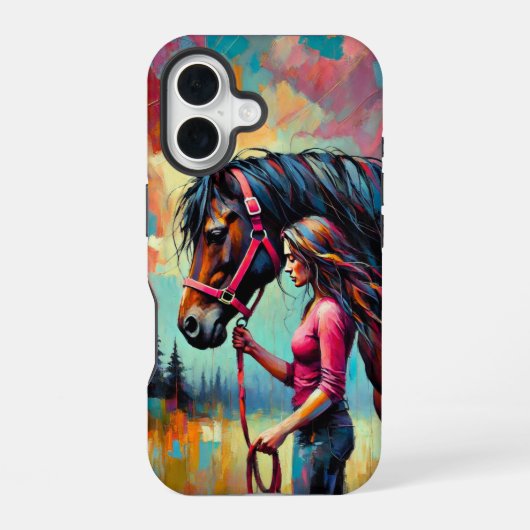 Lady iPhone 16 Coque robuste (Verso)