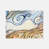 Lady Ireland Fleece Blanket Deken (Voorkant (Horizontaal))