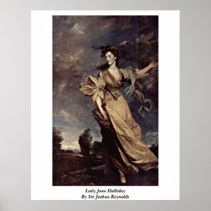 Lady Jane Halliday van Sir Joshua Reynolds Poster