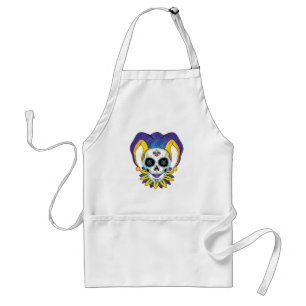 Lady Jester Skull Standaard Schort