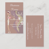 Lady Jewelry Shopping Design 2 Visitekaartjes (Voorkant / Achterkant)