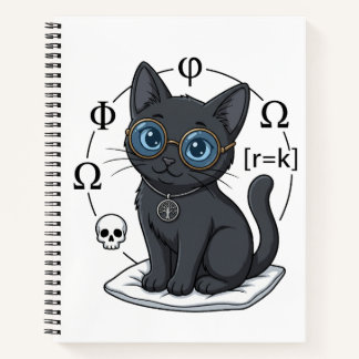 Lady Justice Black Cat Rechtenfaculteit Journal Notitieboek