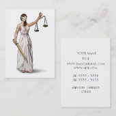 Lady Justice Illustration Visitekaartje (Voorkant / Achterkant)
