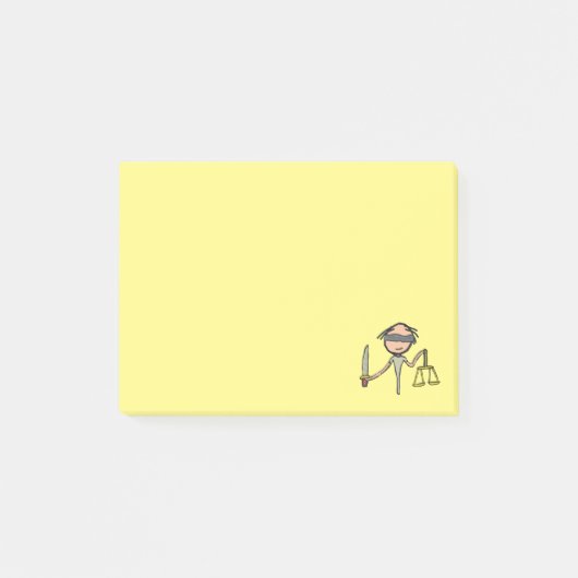 Lady Justice Post-it® Notes (Voorkant)