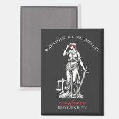 Lady Justice Resistance Magneet (Voorkant / Achterkant)