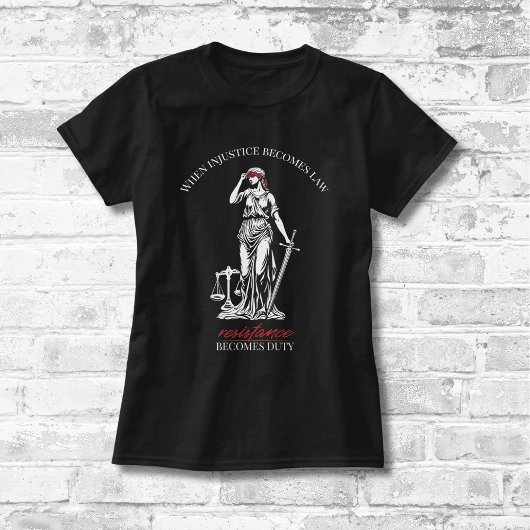 Lady Justice Resistance T-shirt