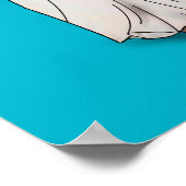 Lady Justice - Scuba Blue Poster (Hoek)