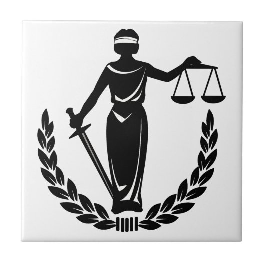 Lady Justice Tegeltje (Voorkant)