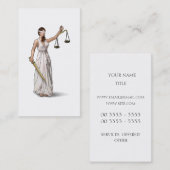 Lady Justice Visitekaartje (Voorkant / Achterkant)