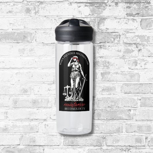 Lady Justice Waterfles