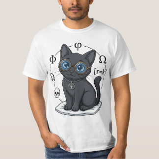 Lady Justice Zwarte Kat Filosofie & Recht T-Shirt