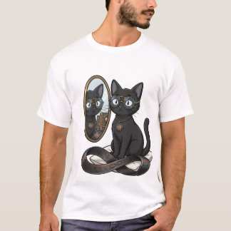 Lady Justice Zwarte Kat Filosofie & Recht T-Shirt