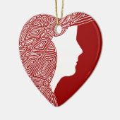 Lady Keramisch Ornament (Links)