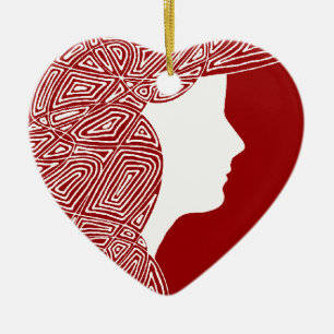 Lady Keramisch Ornament