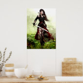 Lady Knight Poster (Keuken)