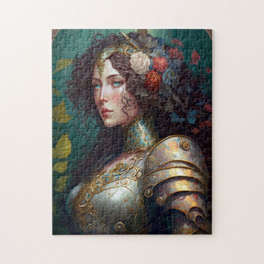 Lady Knight Warrior Armor Fantasy Art Legpuzzel (Verticaal)
