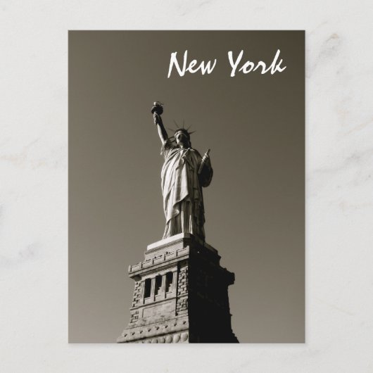 Lady Liberty (B&W) Briefkaart (Voorkant)