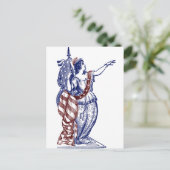 Lady Liberty Briefkaart (Staand voorkant)