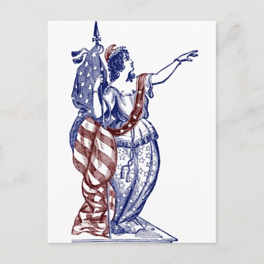 Lady Liberty Briefkaart (Voorkant)