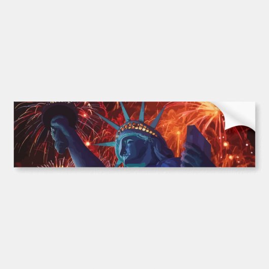 Lady Liberty Bumpersticker (Voorkant)