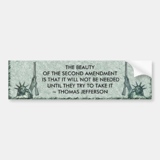 LADY LIBERTY BUMPERSTICKER - 2DE AMENDEMENT