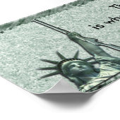 LADY LIBERTY - BUMPERSTICKER - EDMUND BURKE QUOTE POSTER (Hoek)