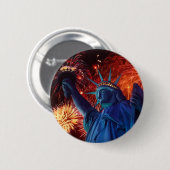 Lady Liberty Buttonnen Ronde Button 5,7 Cm (Voorkant /achterkant)
