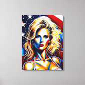 Lady Liberty Canvas Afdruk (Voorkant)