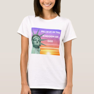 Lady Liberty en het Koninkrijk Gods T-shirt