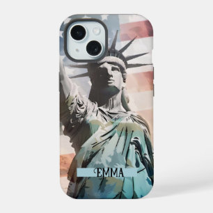 Lady Liberty et le drapeau américain Nom personnal