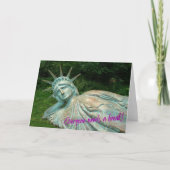Lady Liberty fait une pause. Carte NYC - H (Devant)