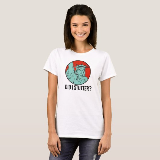 Lady Liberty - heb ik meegesleurd - T-shirt (Voorkant volledig)