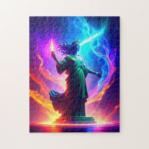 Lady Liberty herstelt de vrijheden van onze natie Legpuzzel